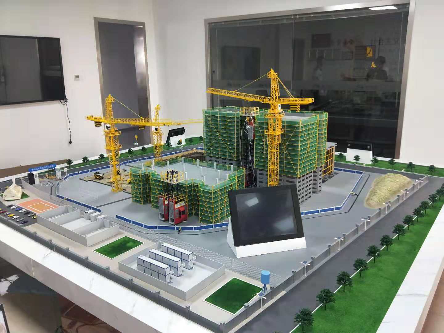 肃宁县建筑施工场景模型